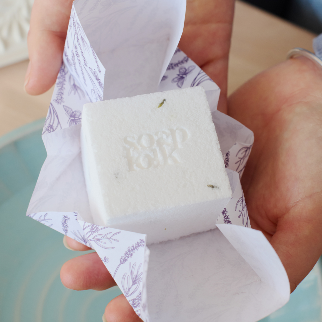 Lavender Salt Bath Cube - 150g
