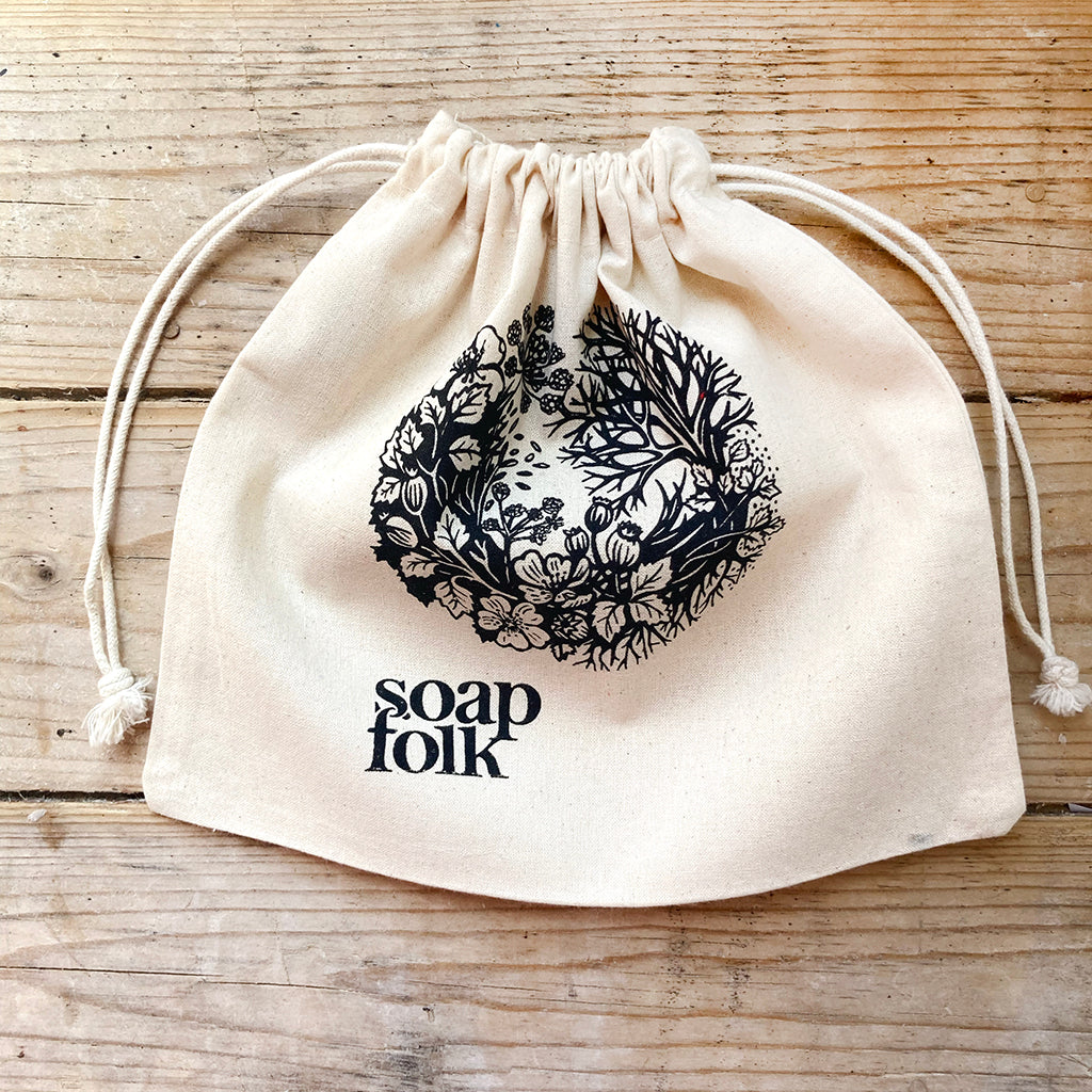 Organic Cotton Drawstring Gift Bag