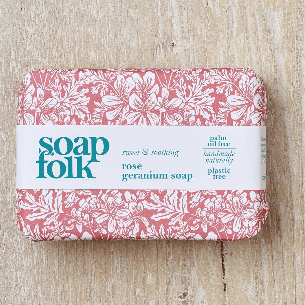 Soap Folk Rose Geranium Soap
